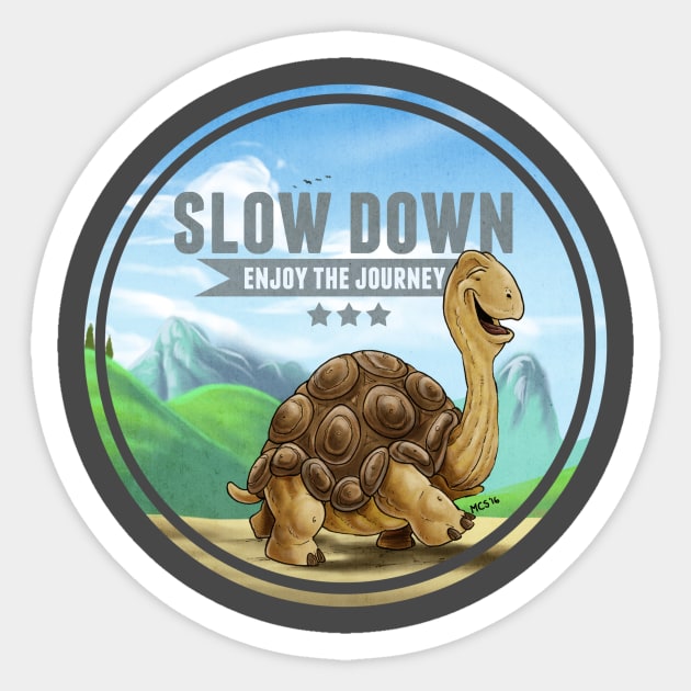 Slow Down Sticker by Schink